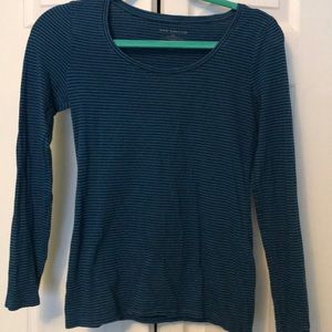 Ann Taylor Striped Long Sleeve Tee
